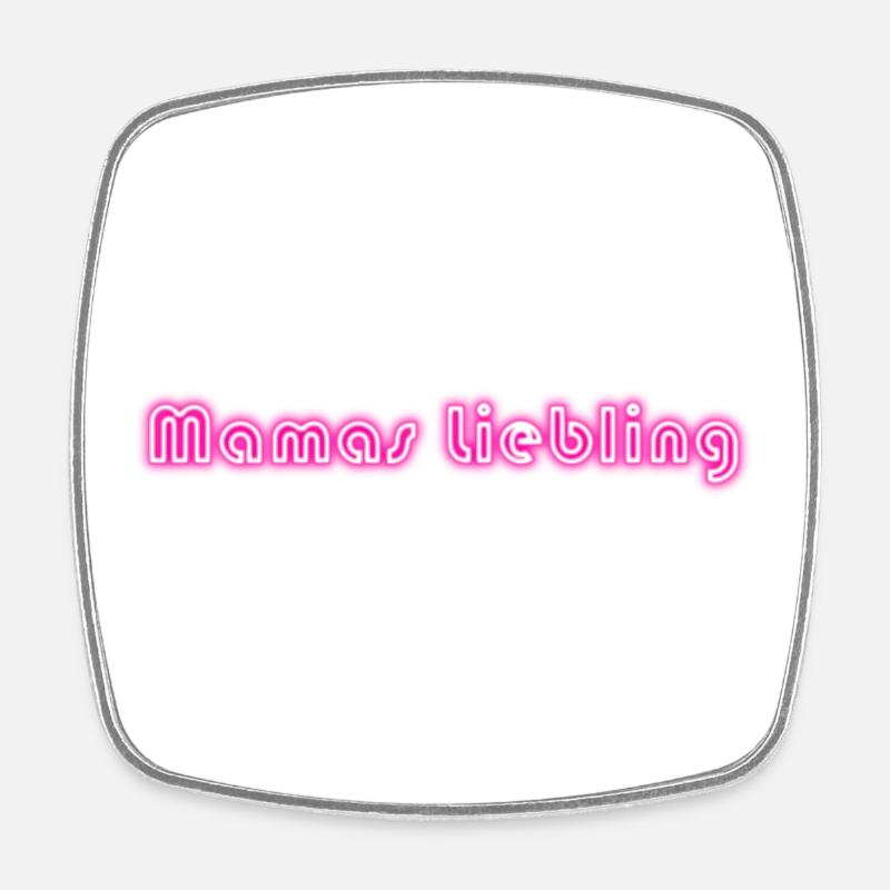 Mamas favorite - Square fridge magnet - white