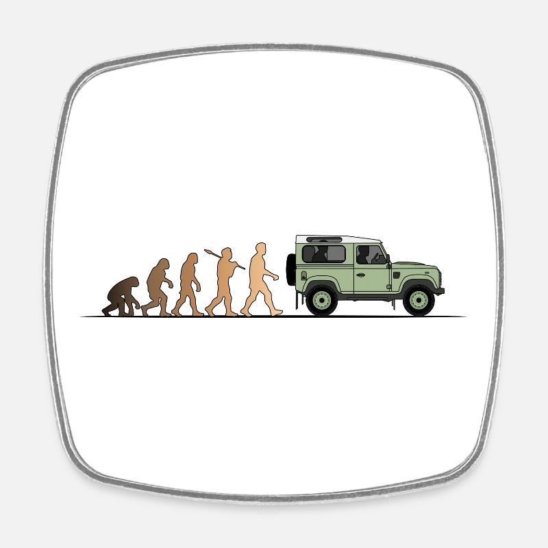 Defender Evolution 90 Couleur - Magnet carré - blanc