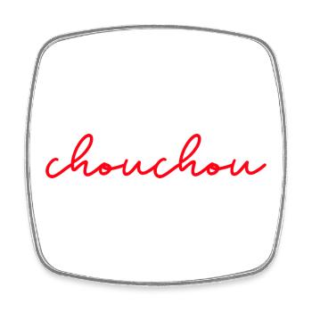 Chouchou fun humour cadeau - Magnet carré - blanc - Devant