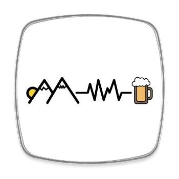 climber - Square fridge magnet - white - Front