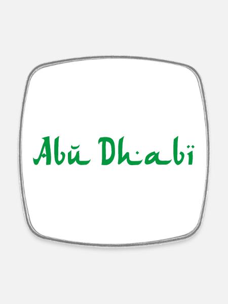 ABU DHABI - Magnet carré - blanc
