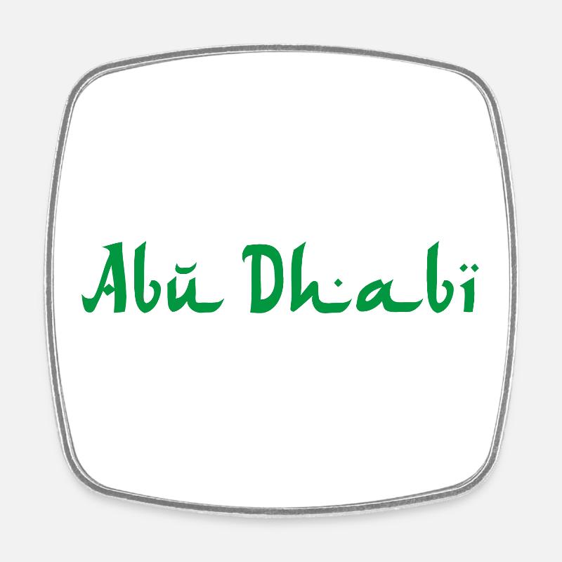 ABU DHABI - Magnet carré - blanc
