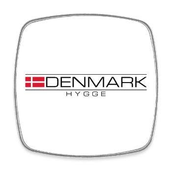 Dänemark Hygge Danemark Design nordique - Magnet carré - blanc - Devant