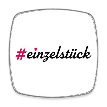 Einzelstück - Viereckiger Kühlschrankmagnet - Weiß - Vorne