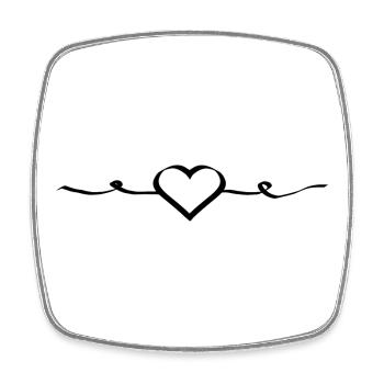 Valentinstag Geschenk Valentinstag - Viereckiger Kühlschrankmagnet - Weiß - Vorne