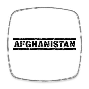 Afghanistan - Viereckiger Kühlschrankmagnet - Weiß - Vorne