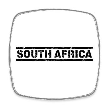 South Africa - Viereckiger Kühlschrankmagnet - Weiß - Vorne