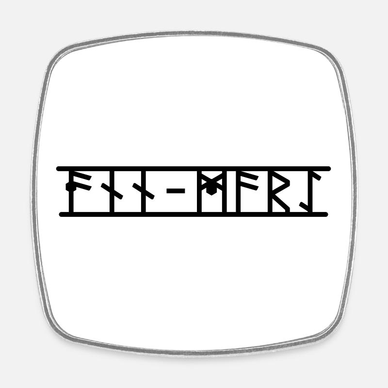 Ann-Mari - Viereckiger Kühlschrankmagnet - Weiß