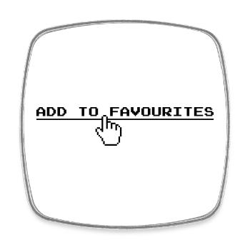 Ajouter aux favoris cliquez sur - Magnet carré - blanc - Devant