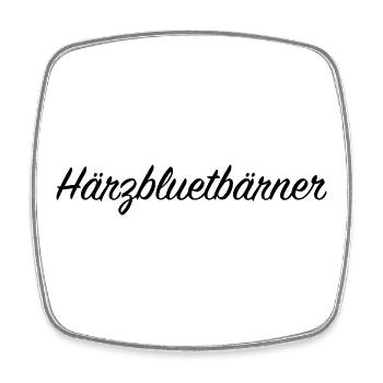 Härzbluetbärner Stadt Bern Schweiz Berner - Viereckiger Kühlschrankmagnet - Weiß - Vorne