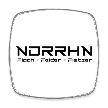 NDRRHN - Viereckiger Kühlschrankmagnet - Weiß - Vorne