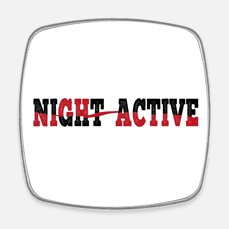NIGHT ACTIVE T-shirt pullover sweatshirt - Magnet carré - blanc