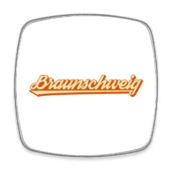 Braunschweig - Magnet carré - blanc - Devant