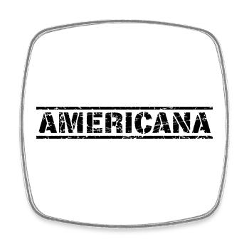 Americana - Viereckiger Kühlschrankmagnet - Weiß - Vorne