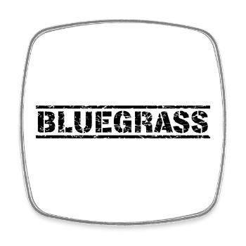 Bluegrass - Square fridge magnet - white - Front