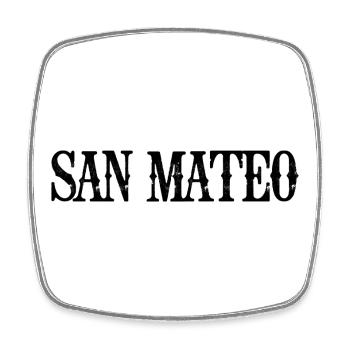 San Mateo - Square fridge magnet - white - Front