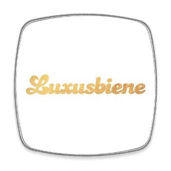 Devis exclusif de luxe Bee Gold Princess Deluxe - Magnet carré - blanc - Devant