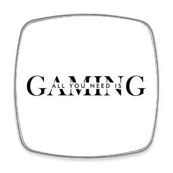 All you need is gaming - Viereckiger Kühlschrankmagnet - Weiß - Vorne