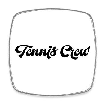 Joueur de tennis - Magnet carré - blanc - Devant