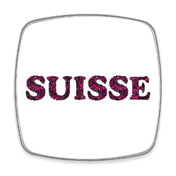 SWITZERLAND. COUNTRY - Square fridge magnet - white - Front