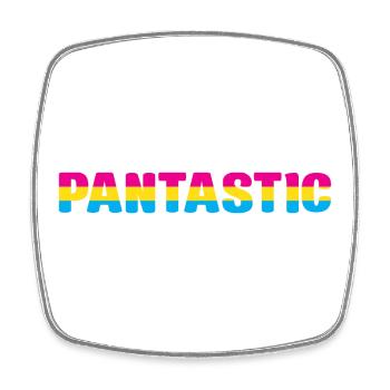 LGBT Pride Month - Pantastic! (Pansexual) - Square fridge magnet - white - Front