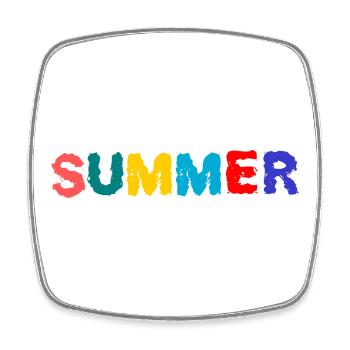 MISTRESS. MASTER. TEACHER. SCHOOL - Square fridge magnet - white - Front