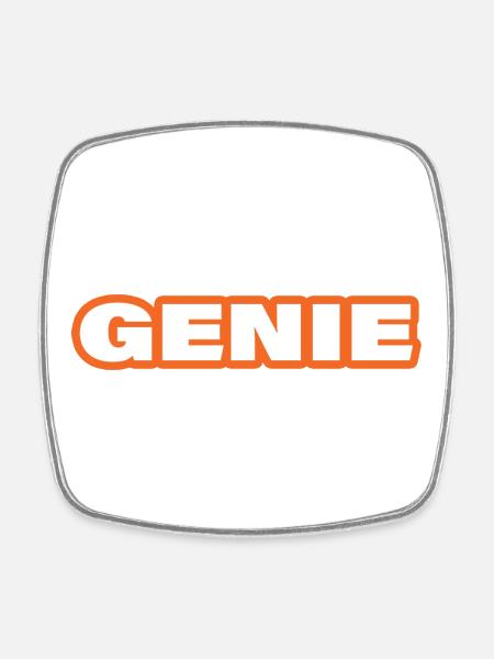 GENIE - Viereckiger Kühlschrankmagnet - Weiß