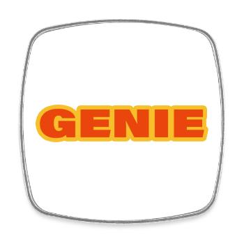 GENIUS - Square fridge magnet - white - Front