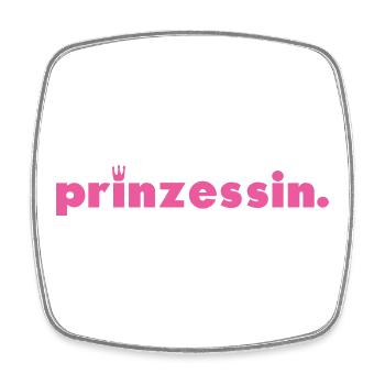 princesse. - Magnet carré - blanc - Devant