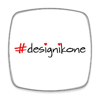 Icône de design - Magnet carré - blanc - Devant