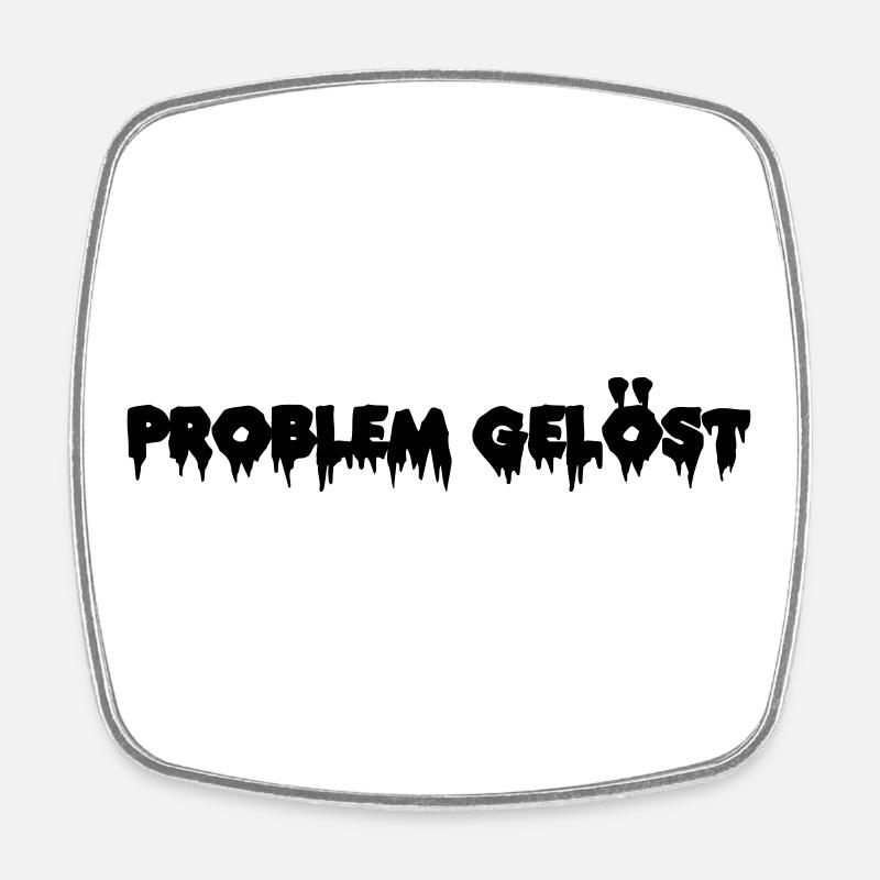 Problem gelöst - Viereckiger Kühlschrankmagnet - Weiß