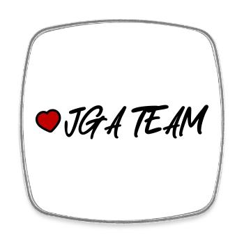 Bachelor Party Team Heart Bachelorette Party - Square fridge magnet - white - Front
