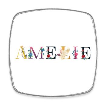 Amélie - Magnet carré - blanc - Devant