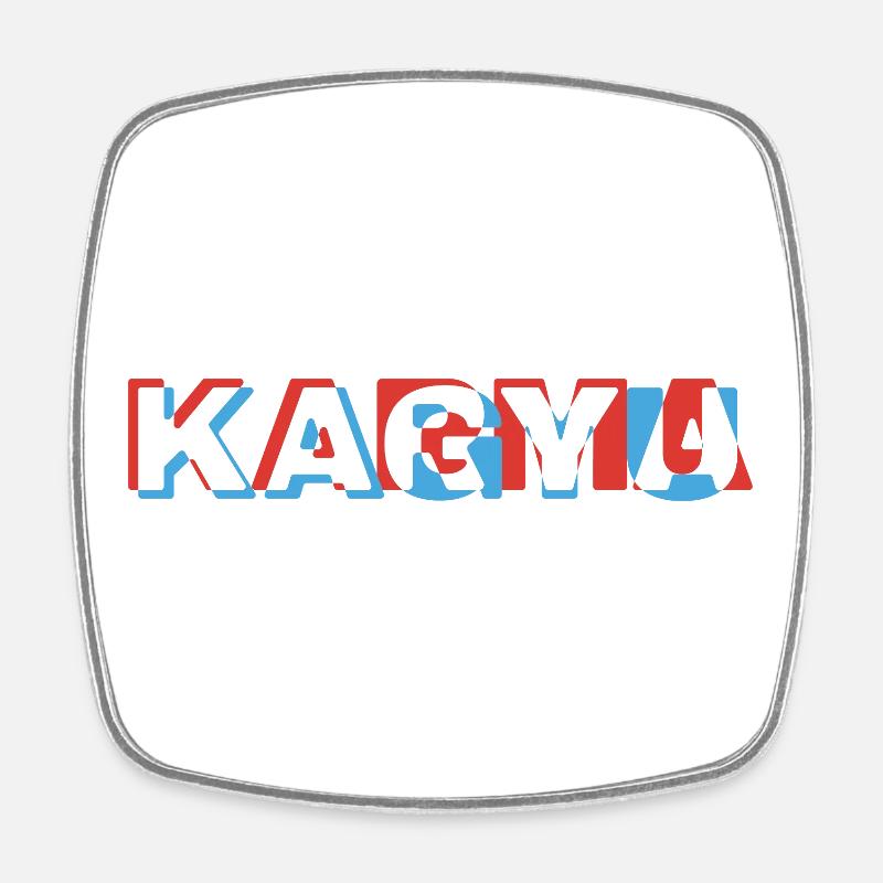 Karma Kagyu - Square fridge magnet - white