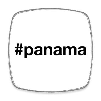 PANAMA Hashtag - Square fridge magnet - white - Front