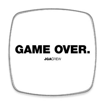 Game Over (JGA - Jungesellenabschied) - Viereckiger Kühlschrankmagnet - Weiß - Vorne