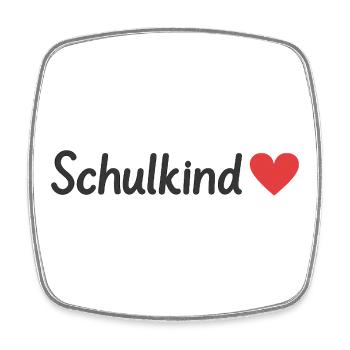 Schoolchild - Square fridge magnet - white - Front