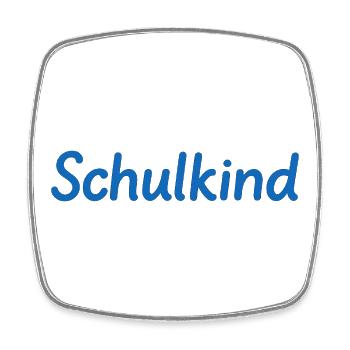 Schoolchild - Square fridge magnet - white - Front
