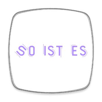 That's right - Square fridge magnet - white - Front