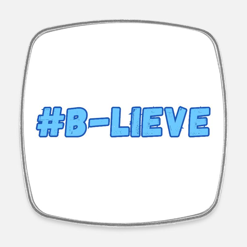 Imprimé #B-Sweet - Magnet carré - blanc