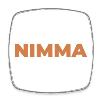NIMMA - Magnet carré - blanc - Devant