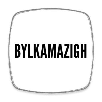 BYLKAMAZIGH - Square fridge magnet - white - Front
