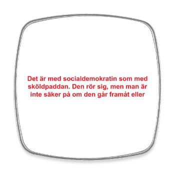 Sozialdemokraten Text - Viereckiger Kühlschrankmagnet - Weiß - Vorne