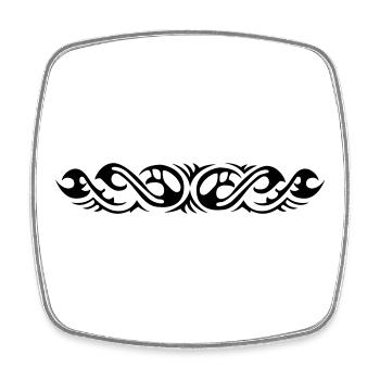 Tribal 7 par Helfspawn - Magnet carré - blanc - Devant