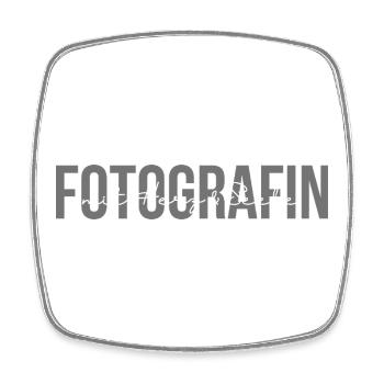 Fotografin mit Herz und Seele - Viereckiger Kühlschrankmagnet - Weiß - Vorne