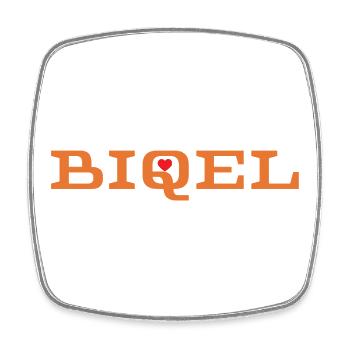 BIQEL - Magnet carré - blanc - Devant