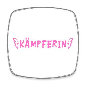 Kämpferin - Viereckiger Kühlschrankmagnet - Weiß - Vorne