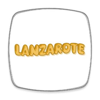 Lanzarote comme jour férié - Magnet carré - blanc - Devant
