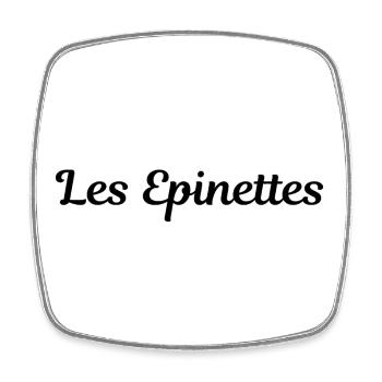 Epinettes Paris - Viereckiger Kühlschrankmagnet - Weiß - Vorne