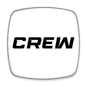 crew - Square fridge magnet - white - Front